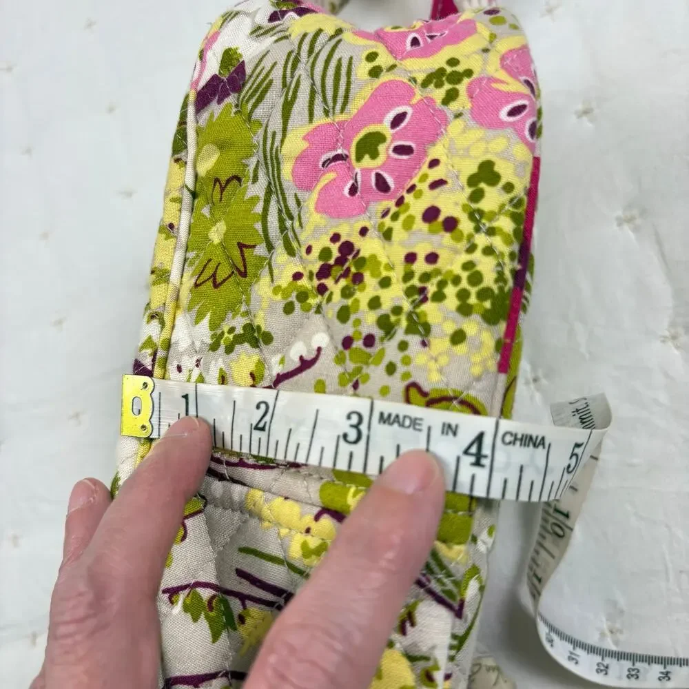 Vera Bradley Vintage Make Me Blush Quilted Shoulder Bag Y2K Cottagecore Retired - Picture 12 of 13